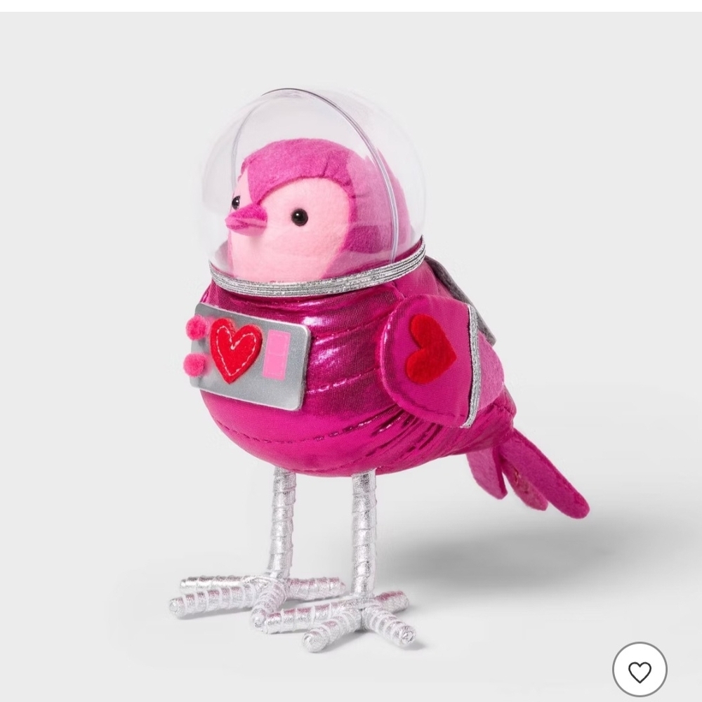 Spritz Pink Space Bird with Heart Design